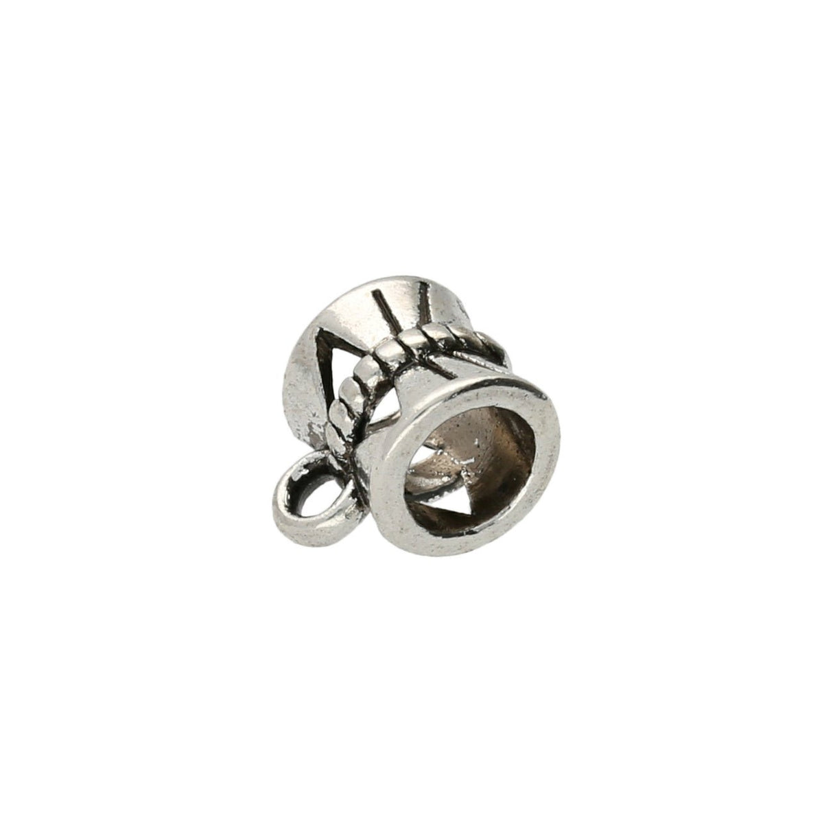 Anhängerschlaufe tibetischen Stil - Antik Silber - PerlineBeads