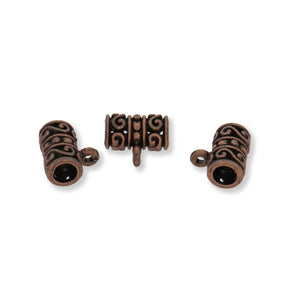 Anhängerschlaufe tibetischen Stil - Rotkupfer - PerlineBeads
