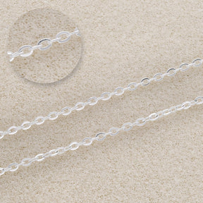 Ankerkette aus Edelstahl - Farbe Silber - PerlineBeads