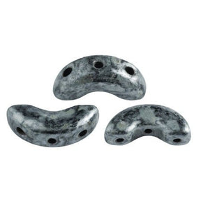 Arcos® Par Puca® - Metallic Mat Old Silver Spotted - PerlineBeads