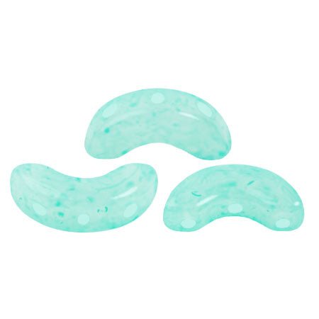 Arcos® par Puca® - Milky Green Turquoise - PerlineBeads