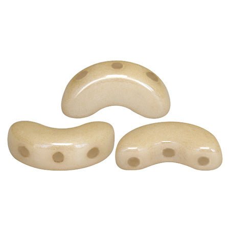 Arcos® Par Puca® - Opaque Beige Ceramic Look - PerlineBeads