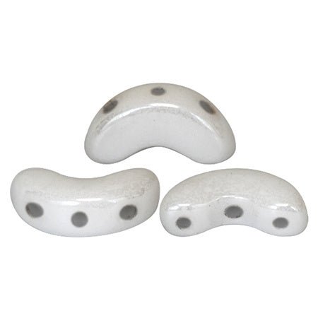 Arcos® Par Puca® - Opaque White Ceramic Look - PerlineBeads