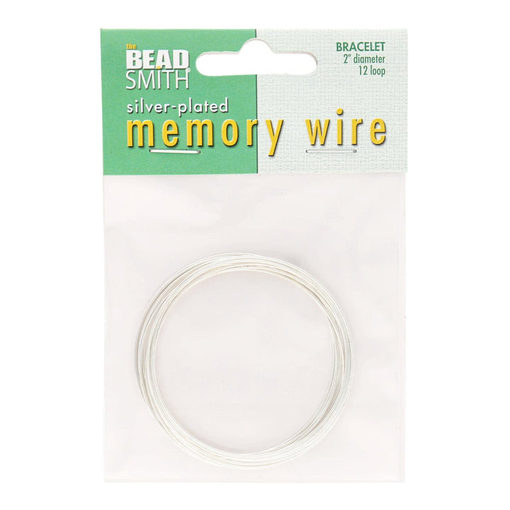 Armband – Memory Wire -50.8 mm – Silber (12 Umdrehungen) - PerlineBeads