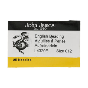 Aufreihnadeln John James - ﹟12 - PerlineBeads