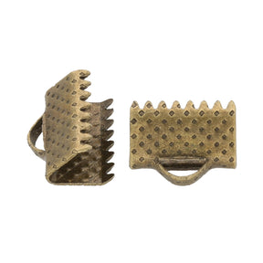 Bandklemme 10 mm, Farbe Bronze - PerlineBeads