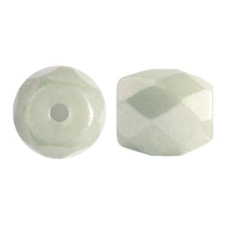 Baros® par Puca® - Opaque Light Green Ceramic Look - PerlineBeads