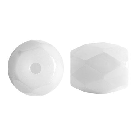 Baros® par Puca® - Opaque White Ceramic Look - PerlineBeads