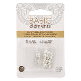 Basic Elements™ - Rohr Quetschperlen und Kaschierperlen - silber - PerlineBeads