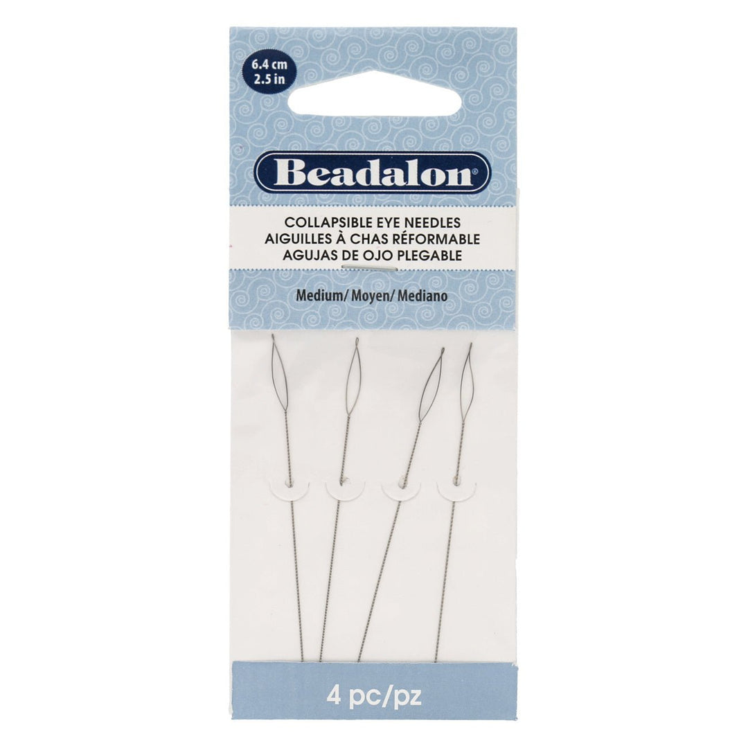Beadalon Collapsible Eye Needles – Medium - PerlineBeads