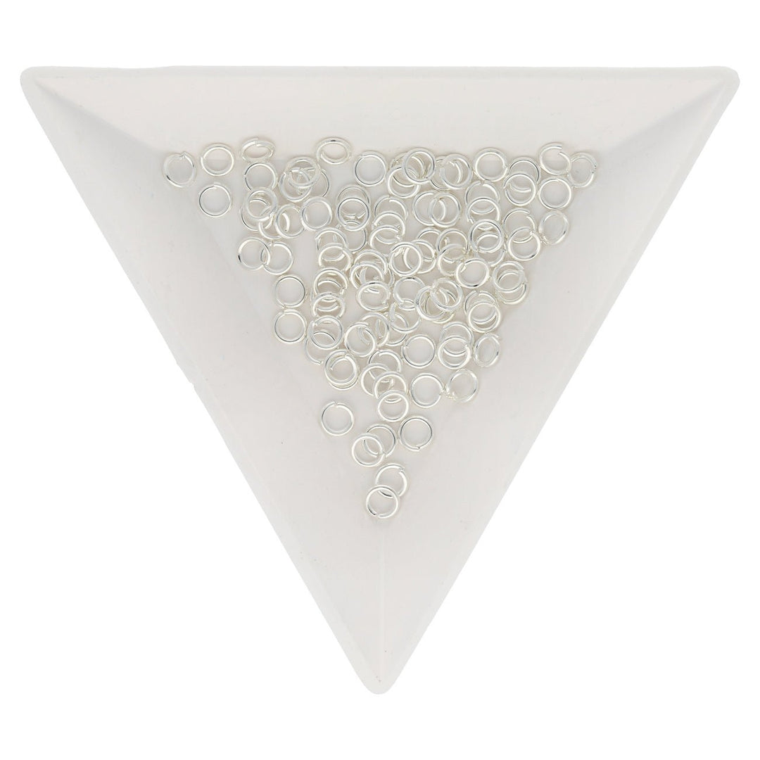 Biegeringe 4 mm – Silberfarbig - PerlineBeads