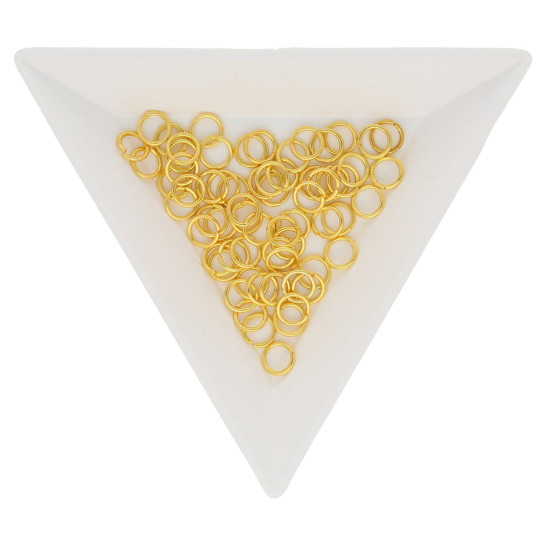 Biegeringe 5 mm – Goldfarbig - PerlineBeads