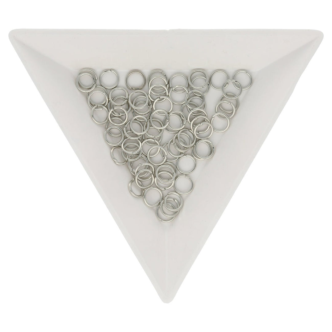 Biegeringe 5 mm – Platinfarbig - PerlineBeads