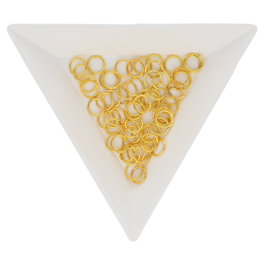 Biegeringe 6 mm – Goldfarbig - PerlineBeads