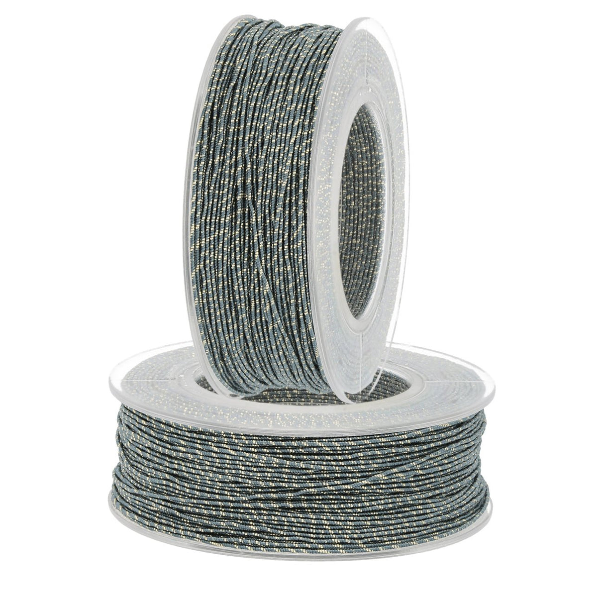 Blissino Schmuckgarn - Pulverblau / Gold (526/O) - PerlineBeads