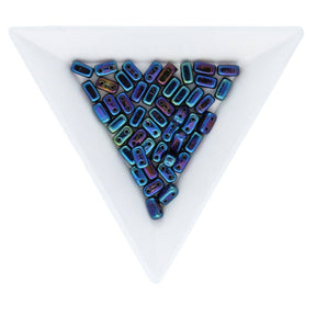 Bricks CzechMates 6x3 mm - Iris Blue - PerlineBeads