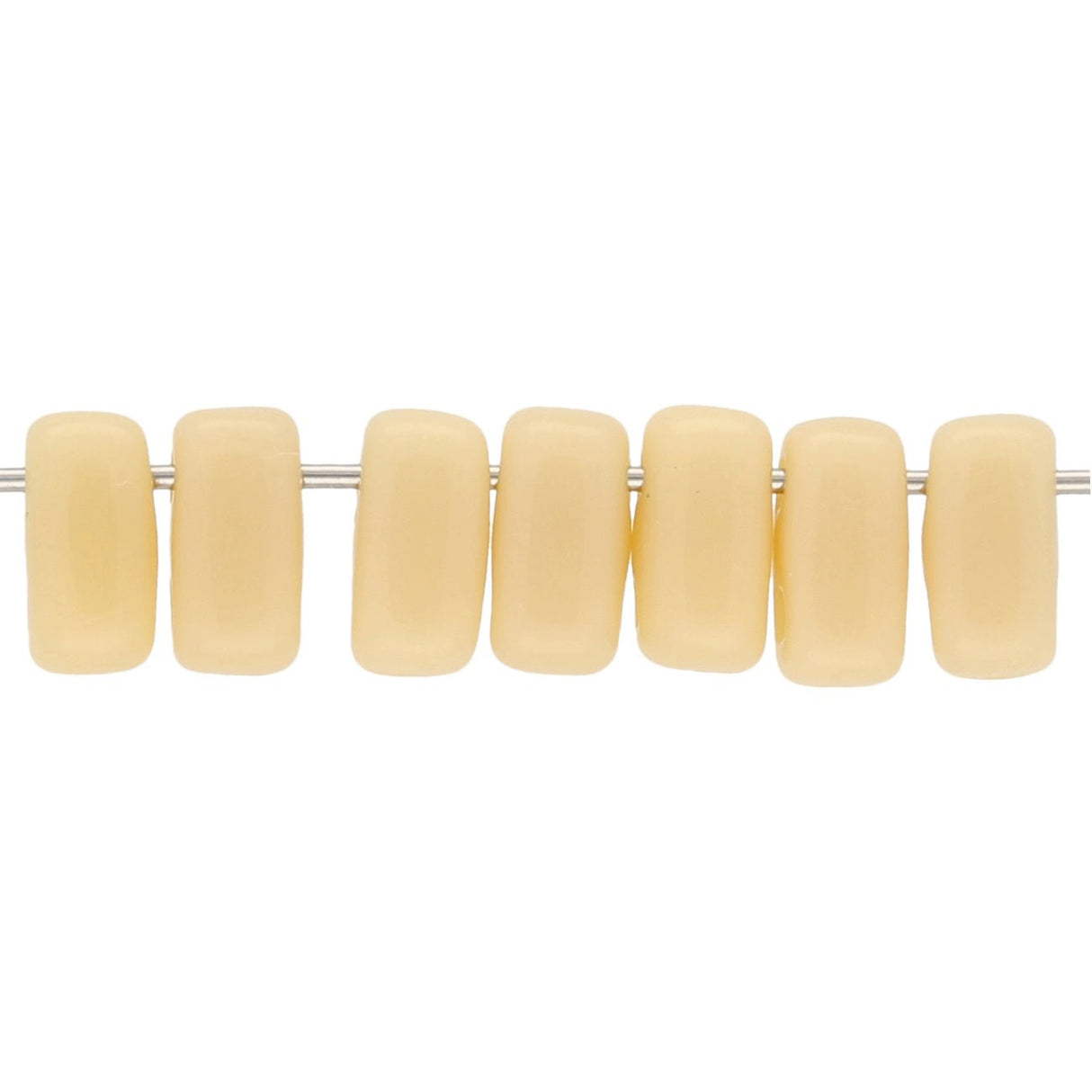 Bricks CzechMates 6x3 mm - Opaque Light Beige - PerlineBeads
