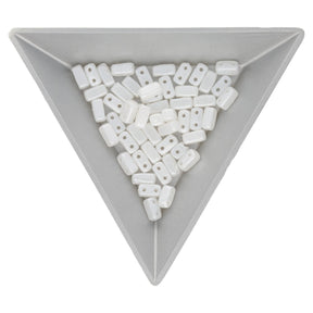 Bricks CzechMates 6x3 mm - Pearl Coat Snow - PerlineBeads
