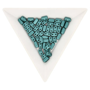 Bricks CzechMates 6x3 mm - Pearl Coat Teal - PerlineBeads