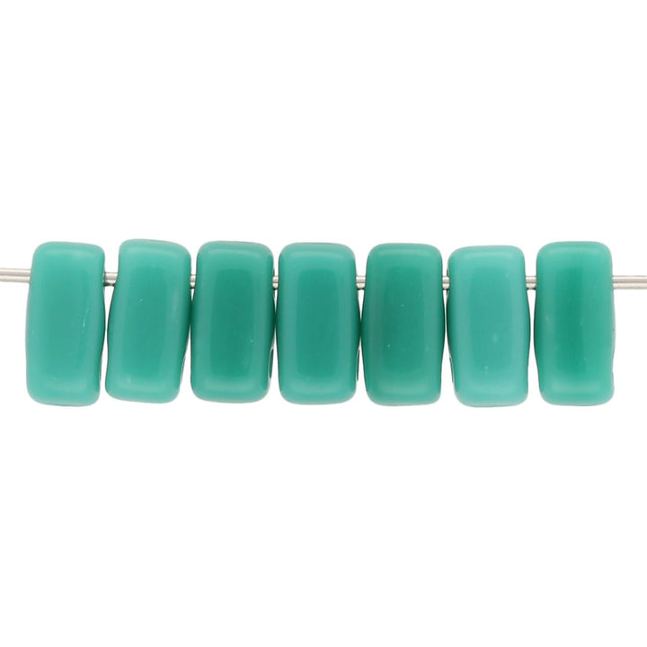 Bricks CzechMates 6x3 mm - Persian Turquoise - PerlineBeads