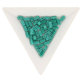 Bricks CzechMates 6x3 mm - Persian Turquoise - PerlineBeads
