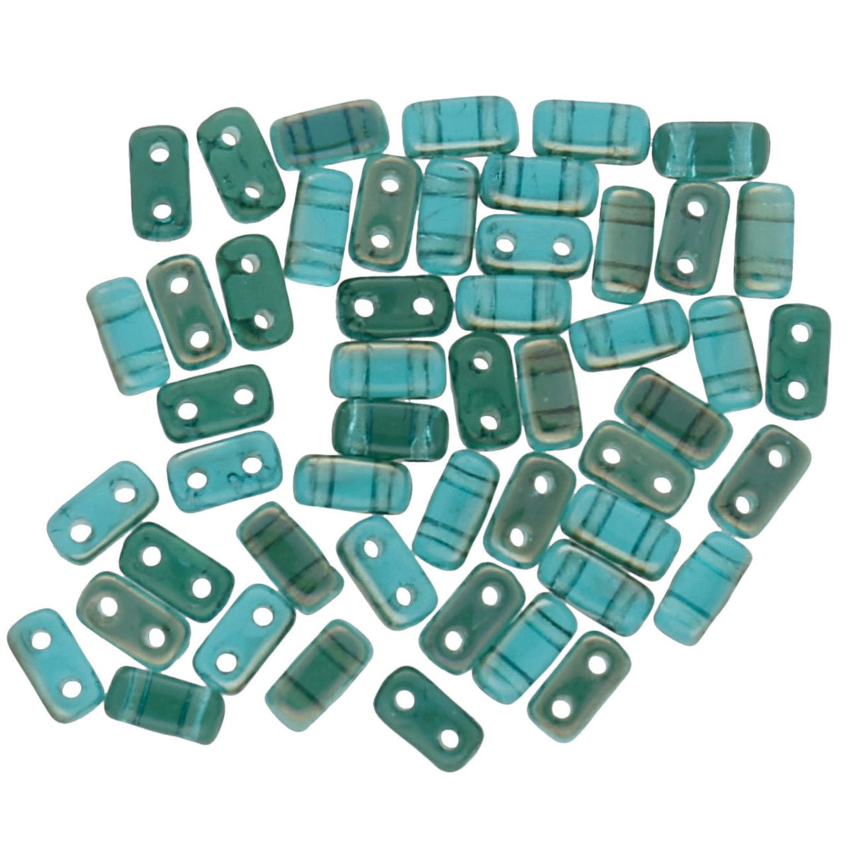 Bricks CzechMates 6x3 mm - Twilight Teal - PerlineBeads