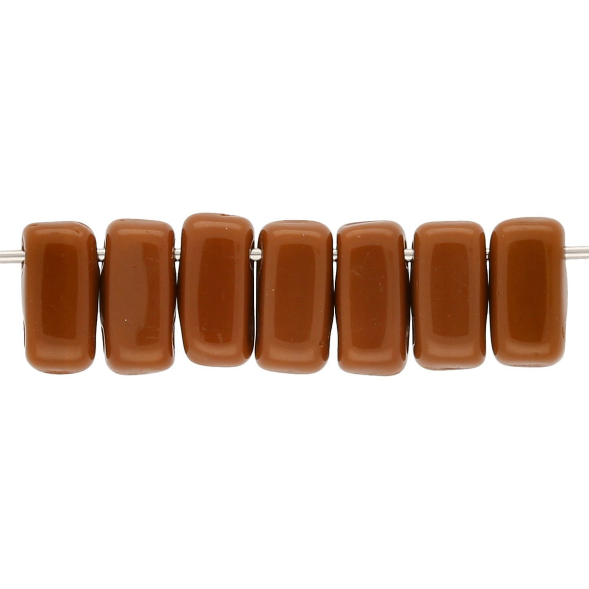 Bricks CzechMates 6x3 mm - Umber - PerlineBeads