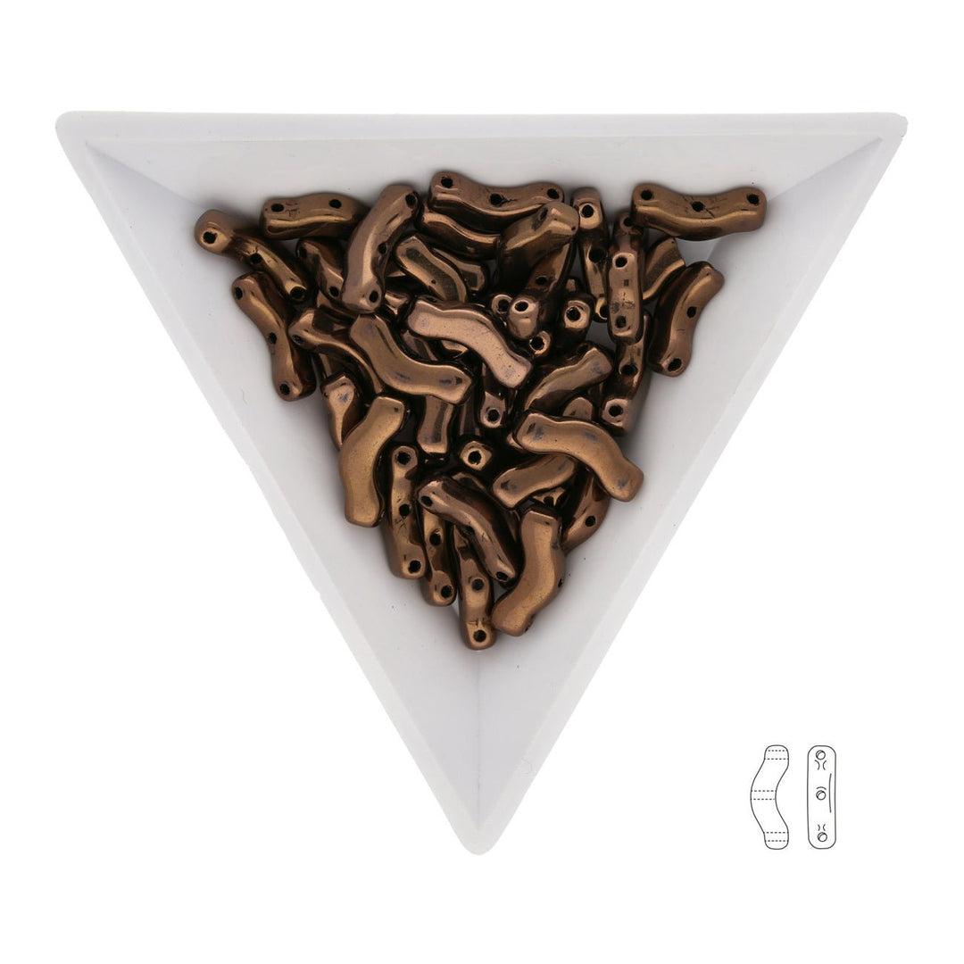 Bridge 3x12 mm – Dark Bronze - PerlineBeads