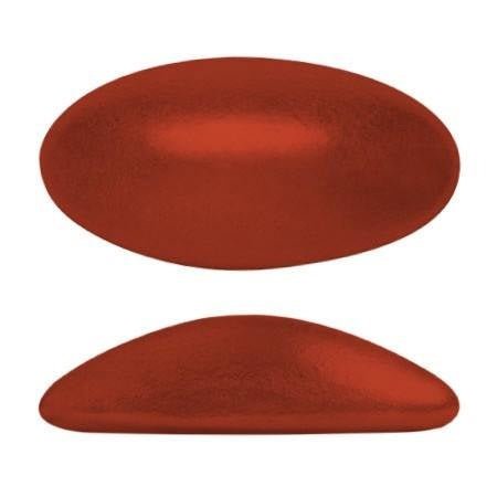 Cabochon Athos 3D par Puca® 20 x 10 mm - Red Metallic Mat (2 Stk.) - PerlineBeads