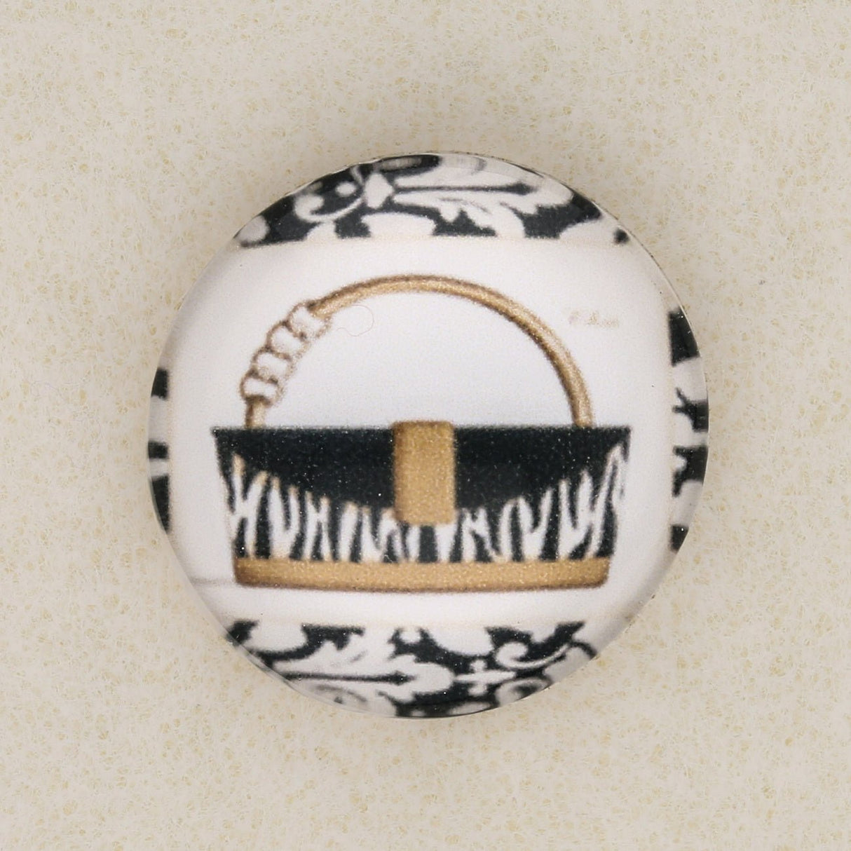 Cabochon aus Glas - 20 mm - Motiv “Handtasche” - PerlineBeads