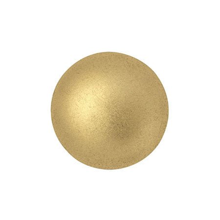 Cabochon par Puca® - 14 mm - Light Gold Mat (2 Stk.) - PerlineBeads