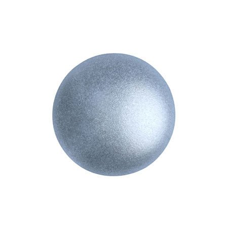 Cabochon par Puca® - 14 mm - Metallic Mat Light Blue (2 Stk.) - PerlineBeads