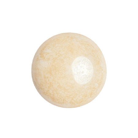 Cabochon par Puca® - 14 mm - Opaque Beige Ceramic Look (2 Stk.) - PerlineBeads