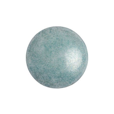Cabochon par Puca® - 14 mm - Opaque Blue Ceramic Look (2 Stk.) - PerlineBeads