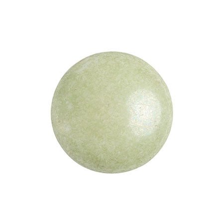 Cabochon par Puca® - 14 mm - Opaque Light Green Ceramic Look (2 Stk.) - PerlineBeads