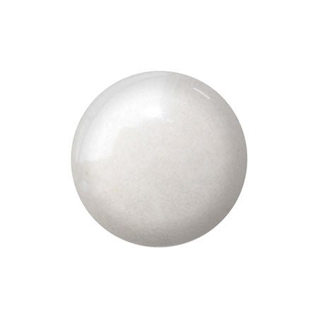 Cabochon par Puca® - 14 mm - Opaque White Ceramic Look (2 Stk.) - PerlineBeads
