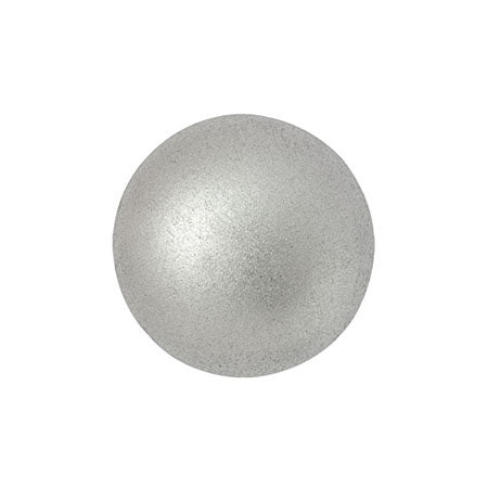 Cabochon par Puca® - 14 mm - Silver Alluminium Mat (2 Stk.) - PerlineBeads