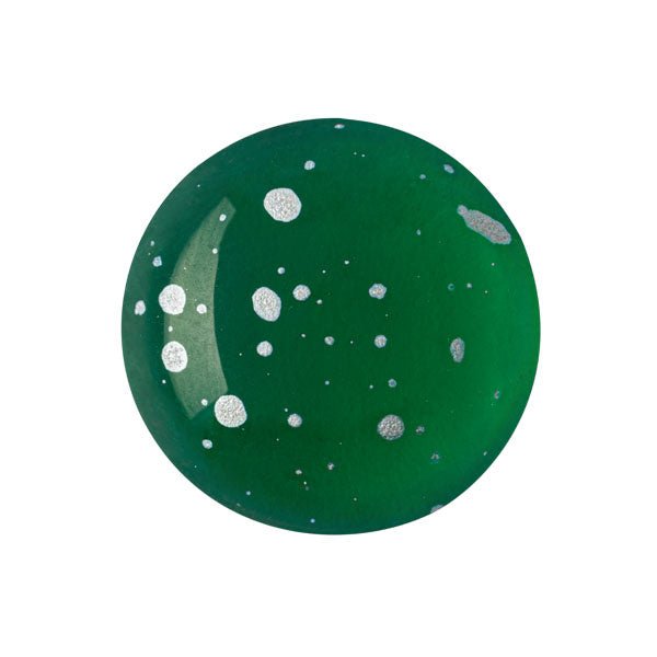 Cabochon par Puca® - 18 mm - Emerald Splash Silver - PerlineBeads