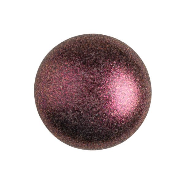 Cabochon par Puca - 18 mm - Metallic Mat Dark Violet - PerlineBeads