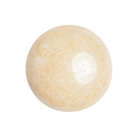 Cabochon par Puca® - 18 mm - Opaque Beige Ceramic Look - PerlineBeads