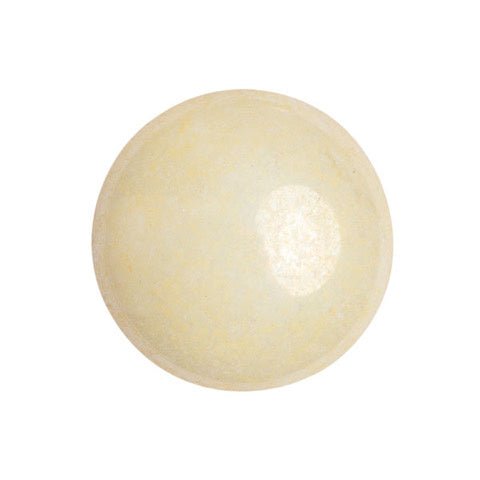 Cabochon par Puca® - 18 mm - Opaque Ivory Ceramic Look - PerlineBeads