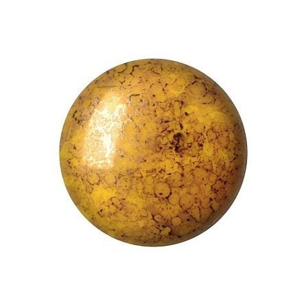 Cabochon par Puca - 18 mm - Opaque Jonquil Bronze - PerlineBeads