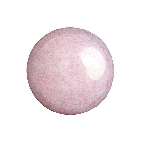 Cabochon par Puca® - 18 mm - Opaque Light Rose Ceramic Look - PerlineBeads