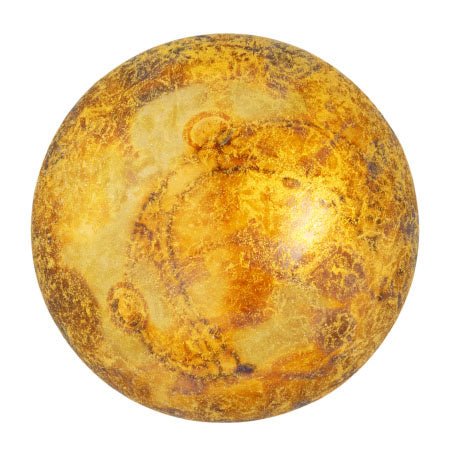 Cabochon par Puca® - 25 mm - Crystal Gold Spotted - PerlineBeads
