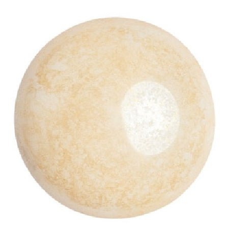Cabochon par Puca® - 25 mm - Opaque Beige Ceramic Look - PerlineBeads