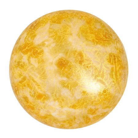 Cabochon par Puca® - 25 mm - Opaque Beige Spotted - PerlineBeads