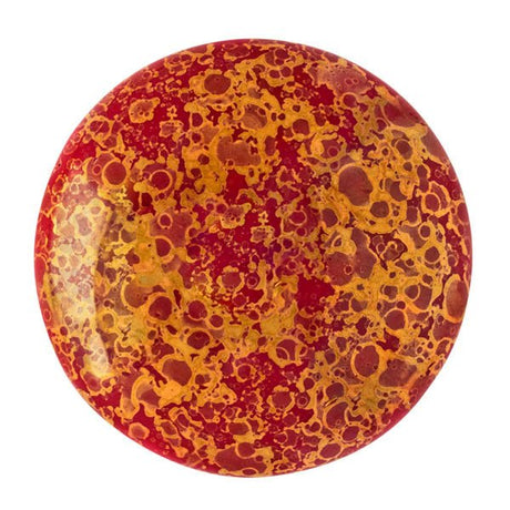 Cabochon par Puca® - 25 mm - Opaque Coral Red Bronze - PerlineBeads
