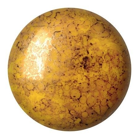 Cabochon par Puca - 25 mm - Opaque Jonquil Bronze - PerlineBeads