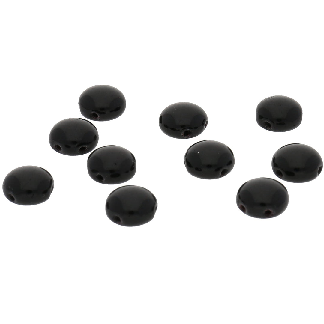 Candy Glasperle 8 mm - Black - PerlineBeads