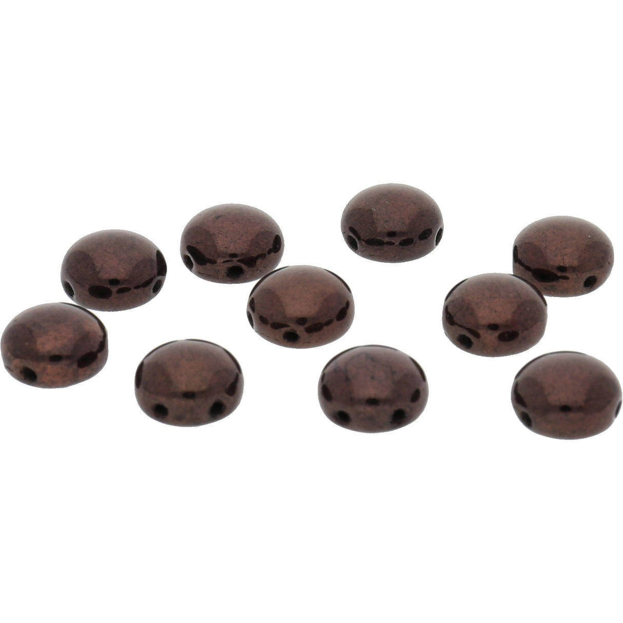 Candy Glasperle 8 mm - Jet Purple Bronze - PerlineBeads